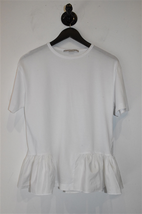 Bright White Stella McCartney Short-Sleeved Top, size 4