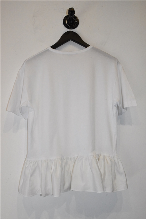 Bright White Stella McCartney Short-Sleeved Top, size 4
