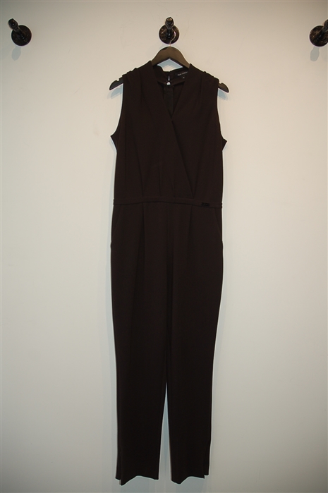 Basic Black Pink Tartan Jumpsuit, size 8