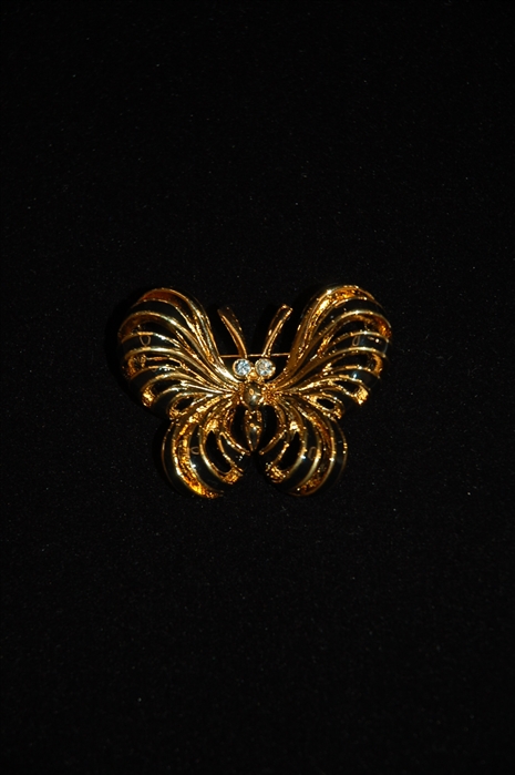 Gold Nina Ricci Brooch, size O/S