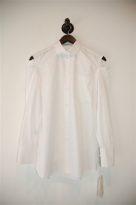 Crisp White Valentino Button Shirt, size 2