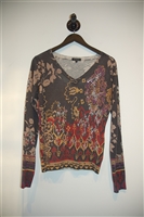 Multi-Pattern Etro Pullover, size 8