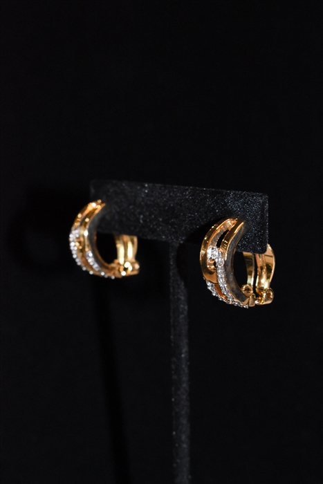 Gold Nina Ricci - Vintage Earrings, size O/S
