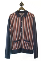 Navy Stripe Todd Snyder Button Polo, size L