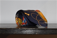 Navy Hermes Tie, size O/S
