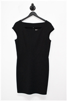 Basic Black Mugler Sheath Dress, size 12