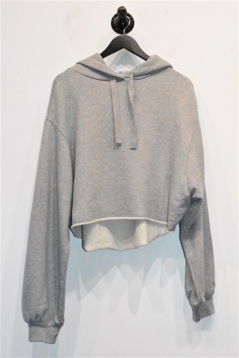 Heather Gray Frame Hoodie, size M