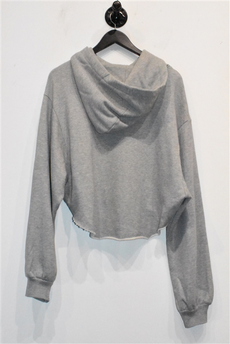 Heather Gray Frame Hoodie, size M