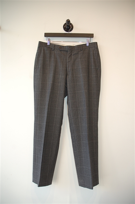 Gray Check Isaia Two-Piece Suit, size 40