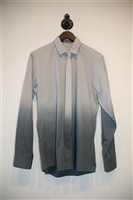Gray Ombre Neil Barrett Button Shirt, size M
