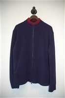 Navy Versace Jeans Couture Zippered Sweater, size XL
