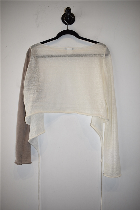 Cream & Taupe Sarah Pacini Shrug, size O/S