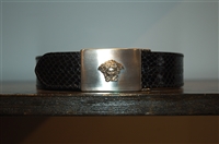 Black Leather Gianni Versace - Vintage Belt, size L