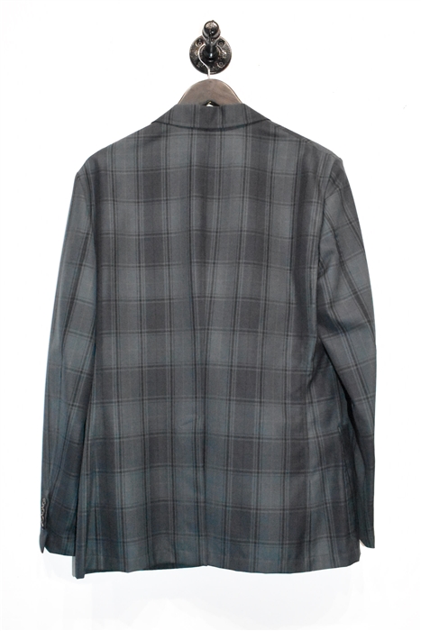 Green Check Hermes Sport Coat, size 42