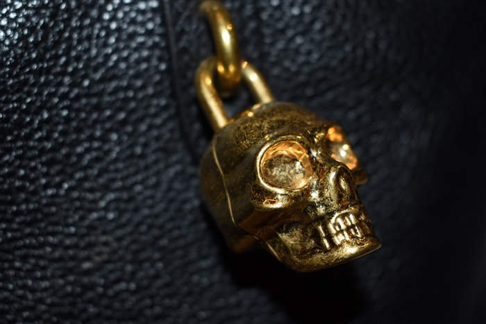 Black Leather Alexander McQueen Satchel, size L