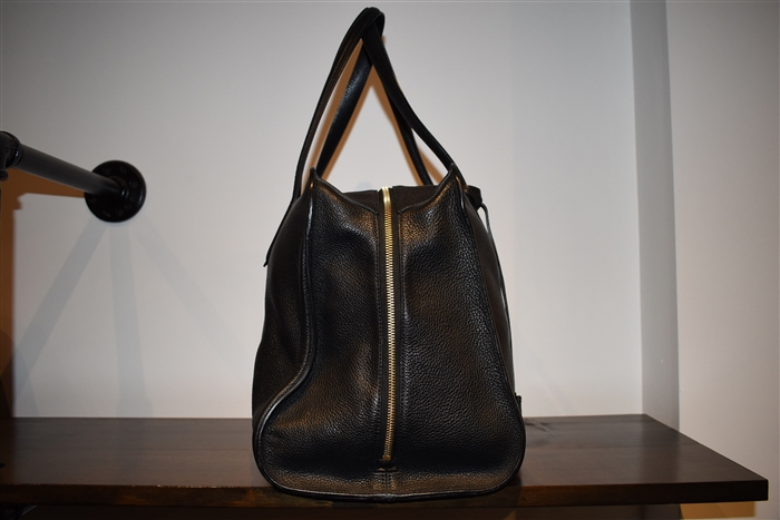 Black Leather Alexander McQueen Satchel, size L