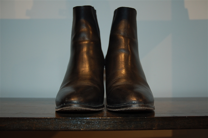 Black Leather The Kooples Ankle Boots, size 8