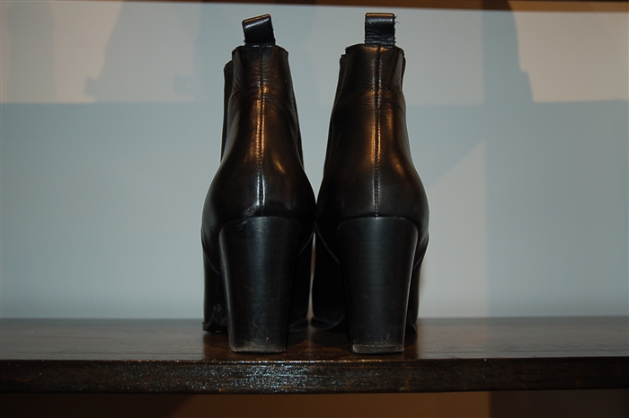 Black Leather The Kooples Ankle Boots, size 8