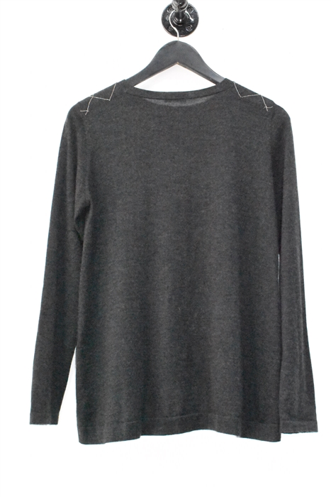 Charcoal Brunello Cucinelli Pullover, size M