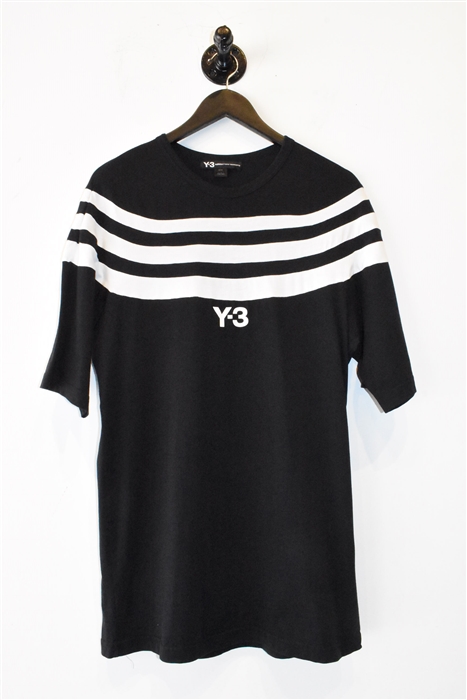 Black & White Y-3 - Yohji Yamamoto T-Shirt, size M