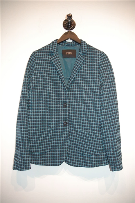 Teal Check Seventy Blazer, size 8