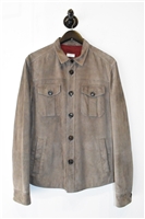 Beige Brunello Cucinelli Suede Jacket, size M