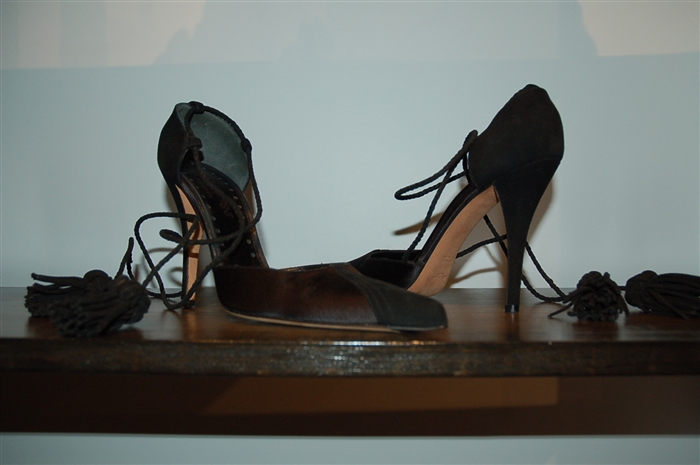 Black Suede Saint Laurent Pumps, size 8