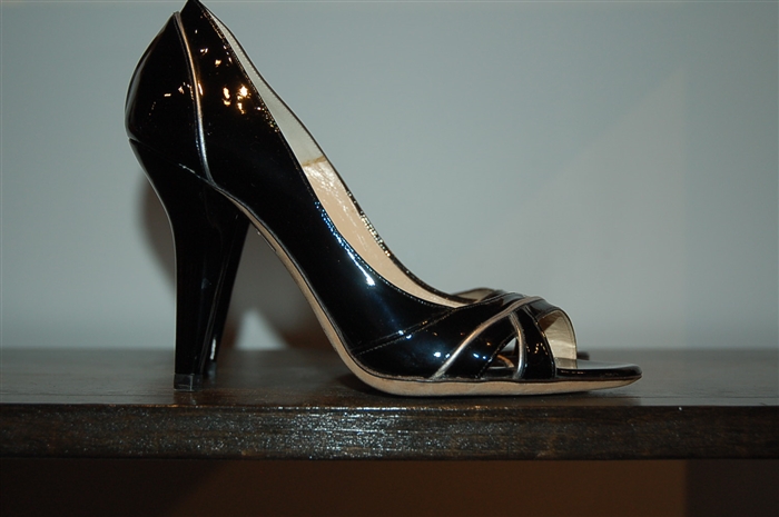 Black Patent Jimmy Choo Sandal, size 6.5