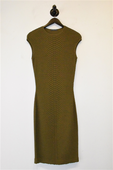 Olive Alexander McQueen Sheath Dress, size S