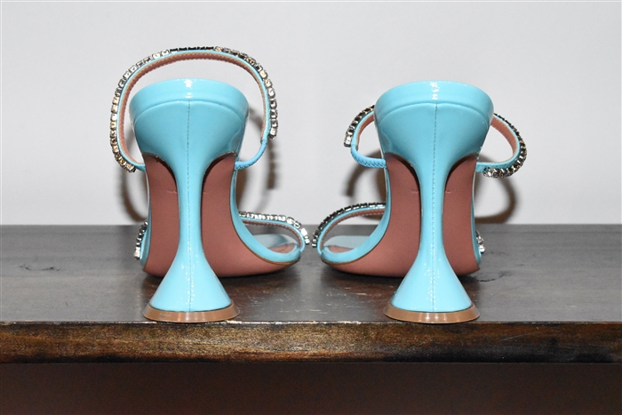 Turquoise Amina Muaddi Sandals, size 8