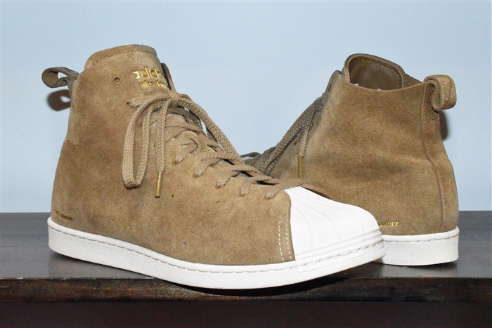 Russet Wales Bonner x Adidas High-Top Sneakers, size 12
