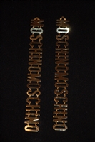 Gold Moschino Earrings, size O/S