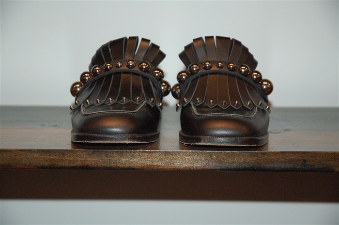 Black Leather Christian Louboutin Mules, size 8