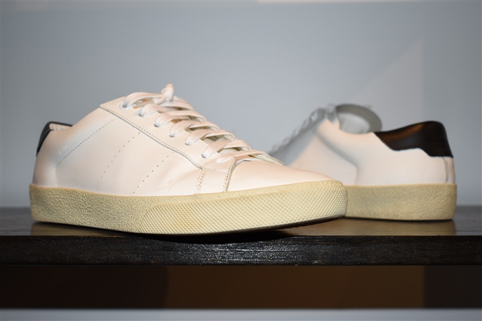 White Leather Saint Laurent Sneaker, size 7