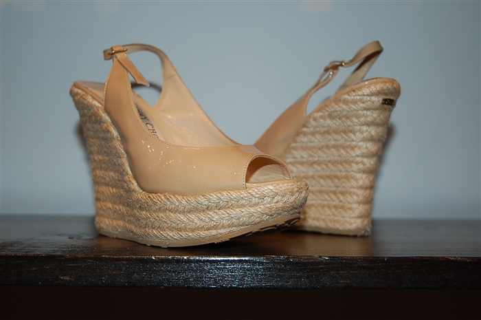 Beige Jimmy Choo Wedge, size 5