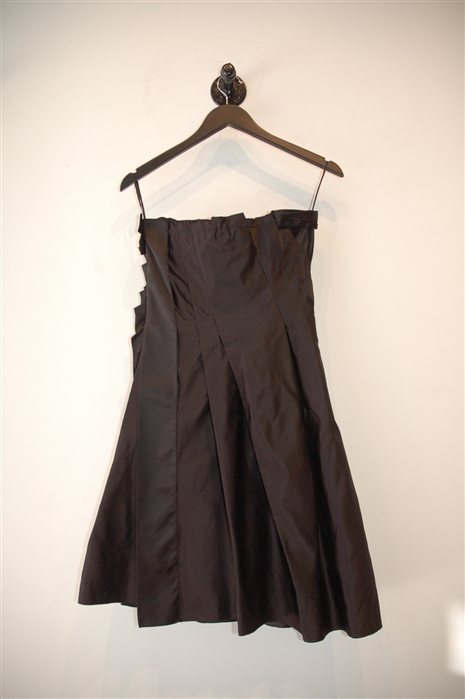 Satin Black Prada Short Gown, size 4