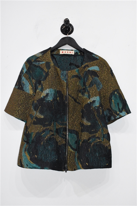 Floral Marni Short Sleeved Jacket, size 10