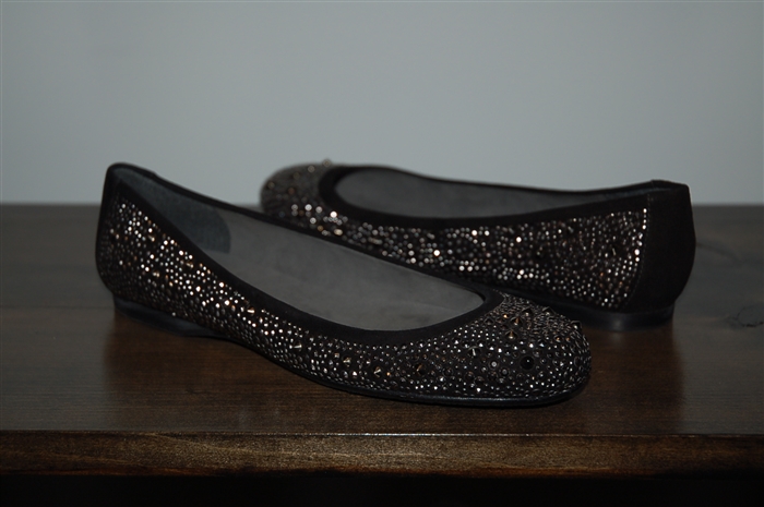 Black Suede Stuart Weitzman Ballet Flats, size 5.5