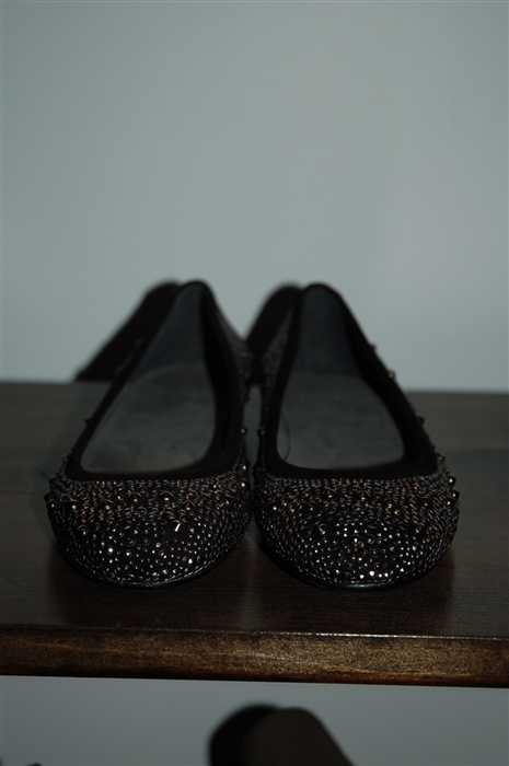Black Suede Stuart Weitzman Ballet Flats, size 5.5