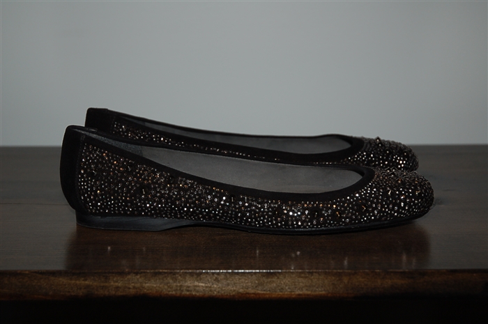 Black Suede Stuart Weitzman Ballet Flats, size 5.5