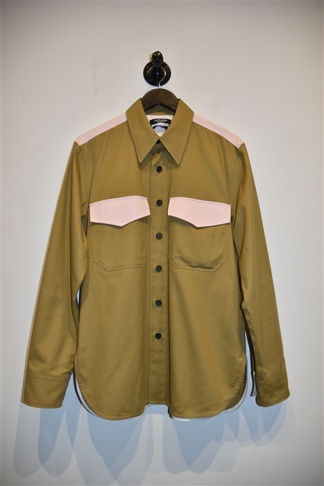 Beige Calvin Klein 205W39NYC Western Shirt, size M
