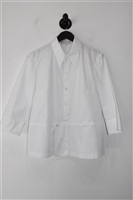 Bright White Comrags Button Shirt, size XL
