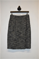 Black & White Saint Laurent Pencil Skirt, size 8