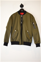 Military Green Mackage Bomber Jacket, size M