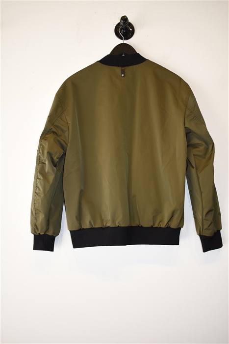 Military Green Mackage Bomber Jacket, size M