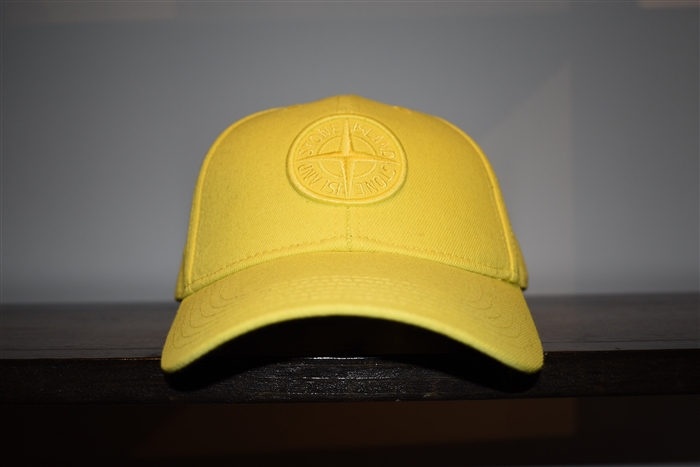 Bright Yellow Stone Island Cap, size M