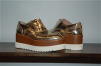 Light Gold Pollini Creepers, size 8