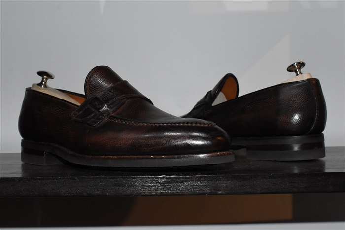 Dark Leather Bontoni Loafer, size 9