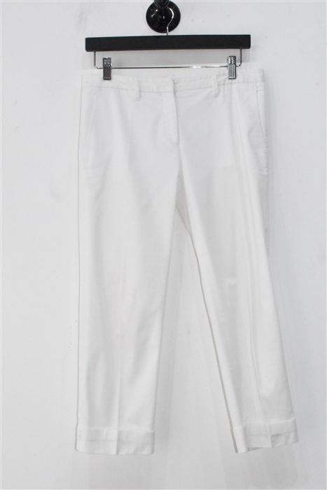 Soft White Prada Trousers, size 4