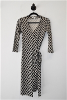 Geometric Diane von Furstenberg Wrap Dress, size 4